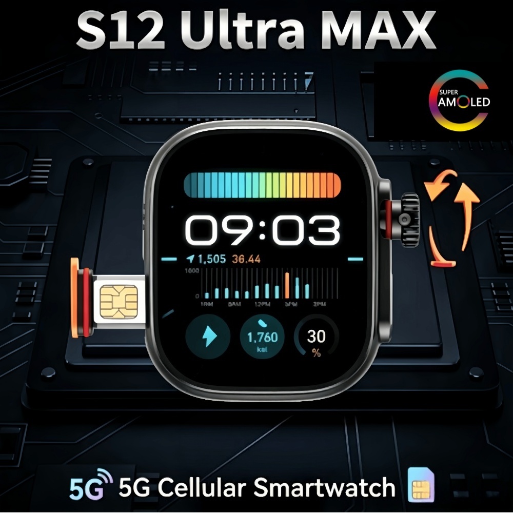 Global Version S12 Ultra MAX A - Fall Detection Watch recension och pris