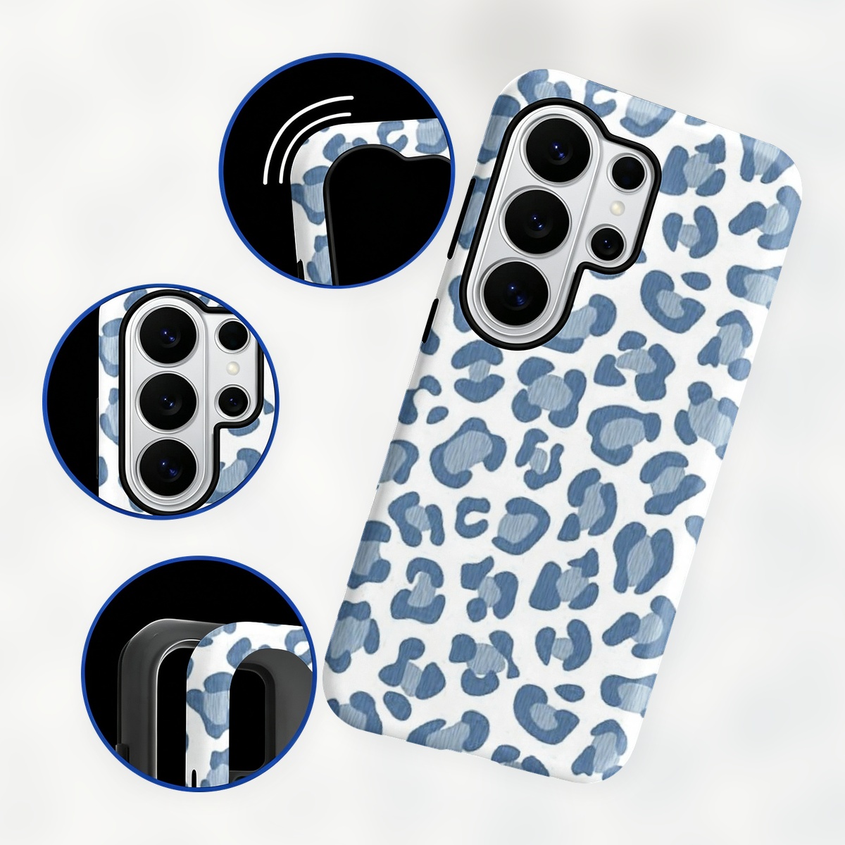 Blue Leopard Print 2-in-1 Dual - Samsung Galaxy S24 recension och pris