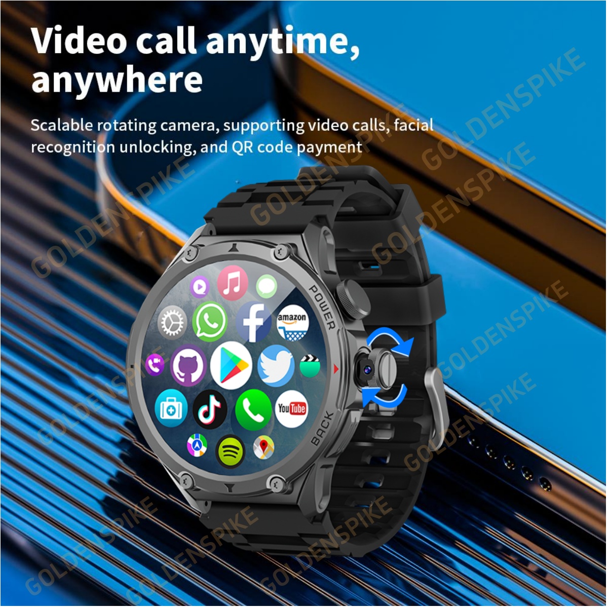 5G LTE 256GB Smartwatch WIFI S - Fall Detection Watch recension och pris