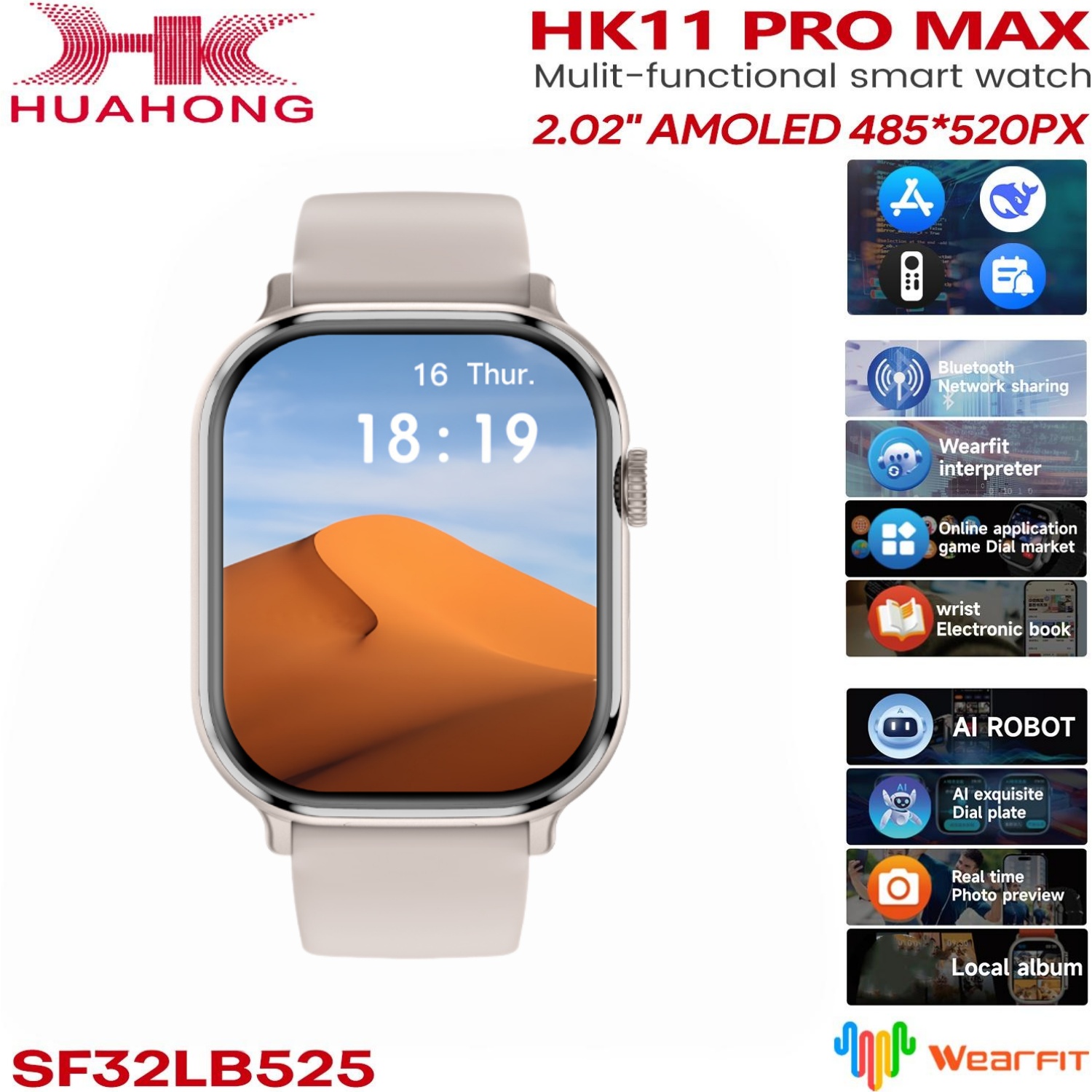 Original HK11 Pro MAX SmartWat - Fall Detection Watch recension och pris