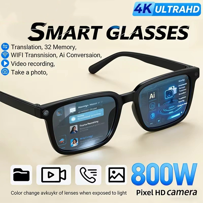AI Smart Glasses 8K HD Photoch - Smart Glasses Lens recension och pris